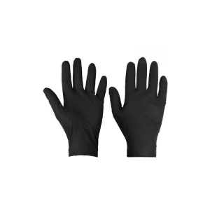 Nitrilhandske Tegera svart 23 cm, 10 / XL, 50 st.